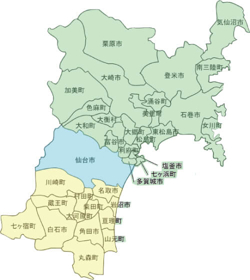 宮城県エリアマップ